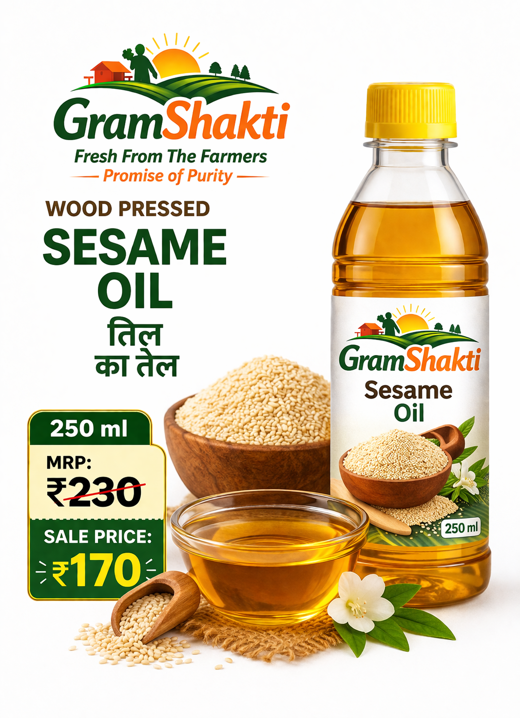 TIL OIL SESAME COLDPRESS 250 ML