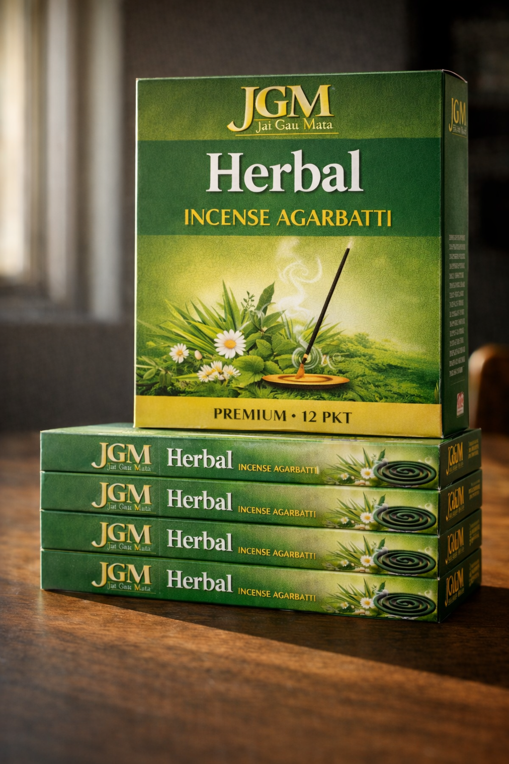 JGM Herbal Incense Agarbatti Premium 12 PKT