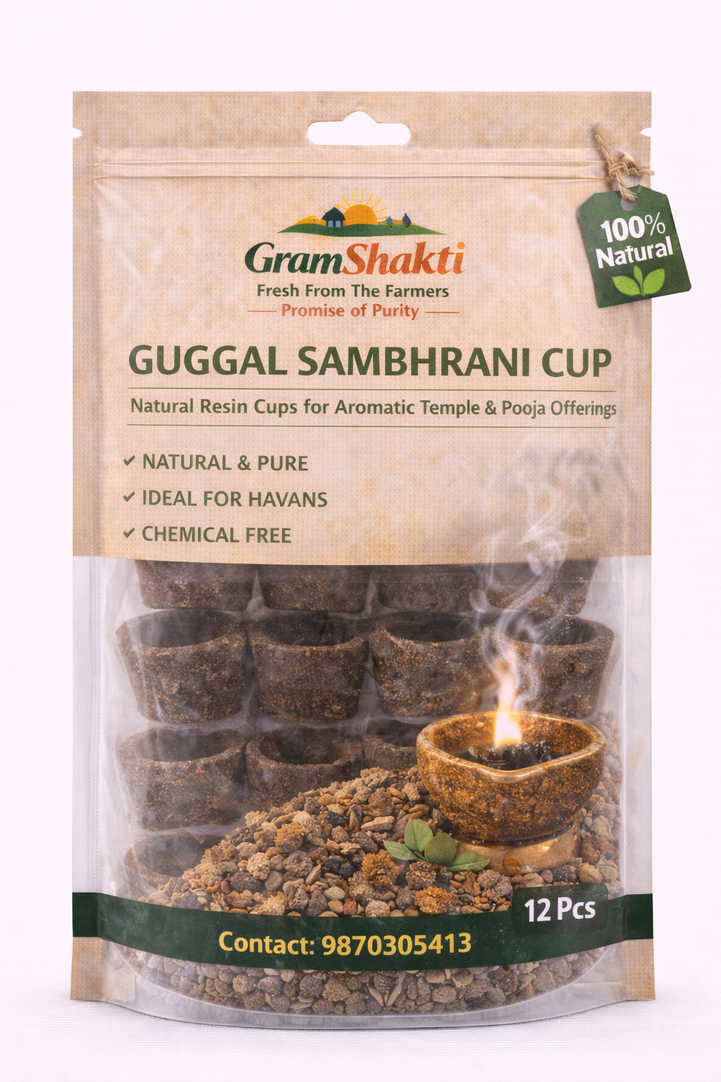 Guggal Sambhrani Cup 12pcs