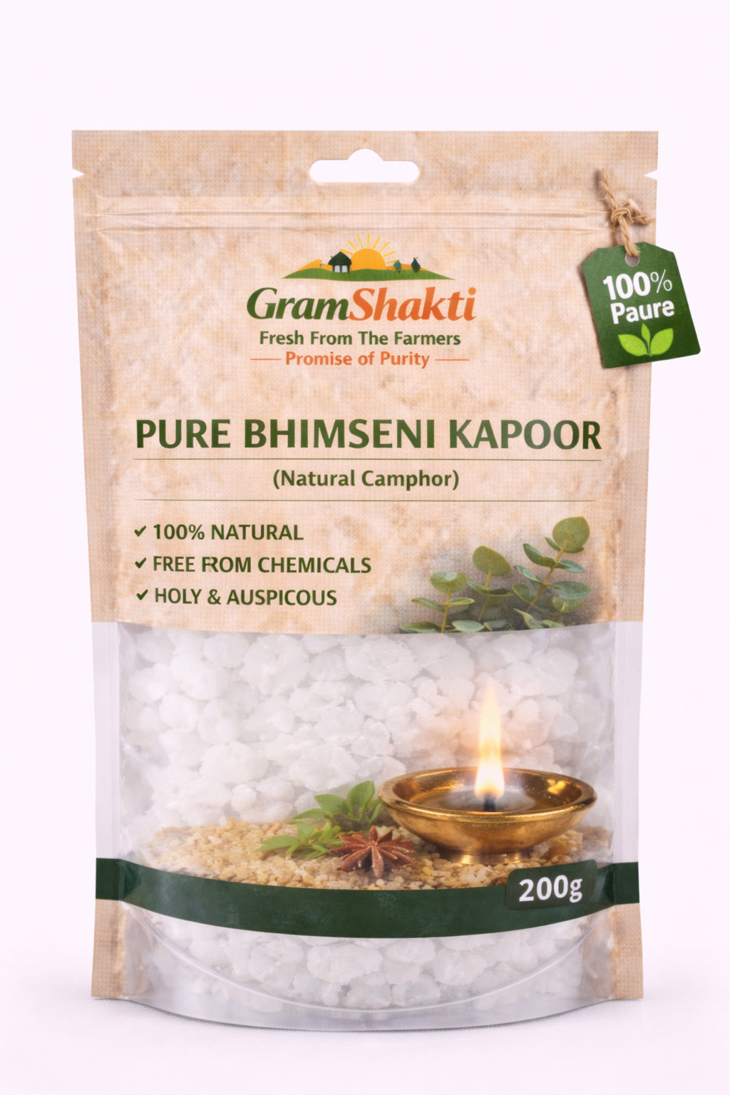 Pure Bhimseni Kapoor 200g