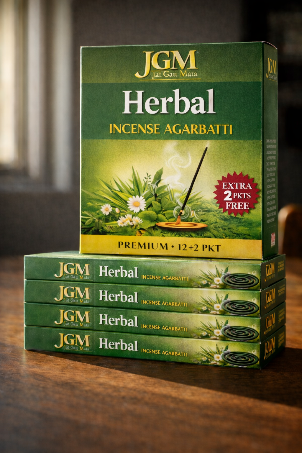 JGM Herbal Incense Agarbatti Premium 12+2 PKT